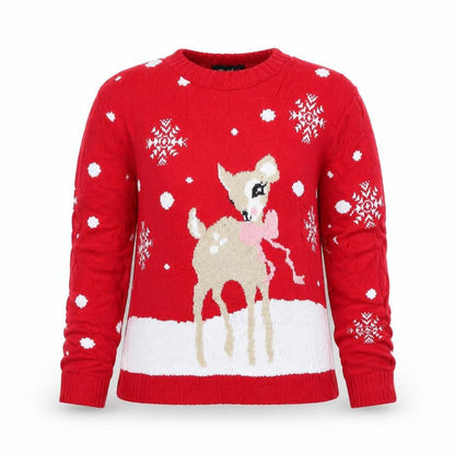 Womens UK Size 4 Why Not? Red Pullover Jumper