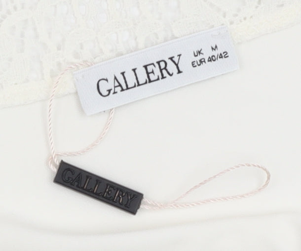 Womens UK Size M Gallery Ivory Camisole Tank