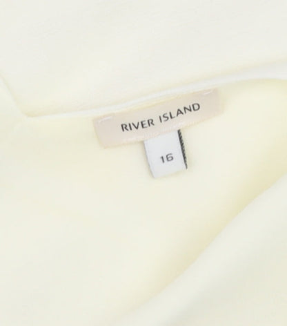 Womens UK Size 16 River Island Ivory Camisole Tank