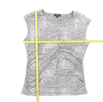 Womens UK Size L Episode Grey Basic T-Shirt