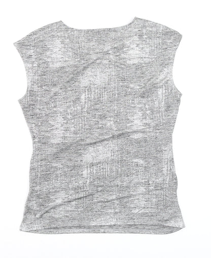 Womens UK Size L Episode Grey Basic T-Shirt