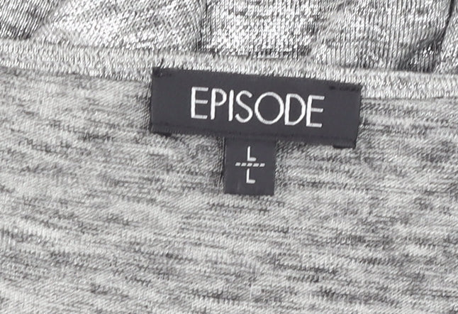 Womens UK Size L Episode Grey Basic T-Shirt