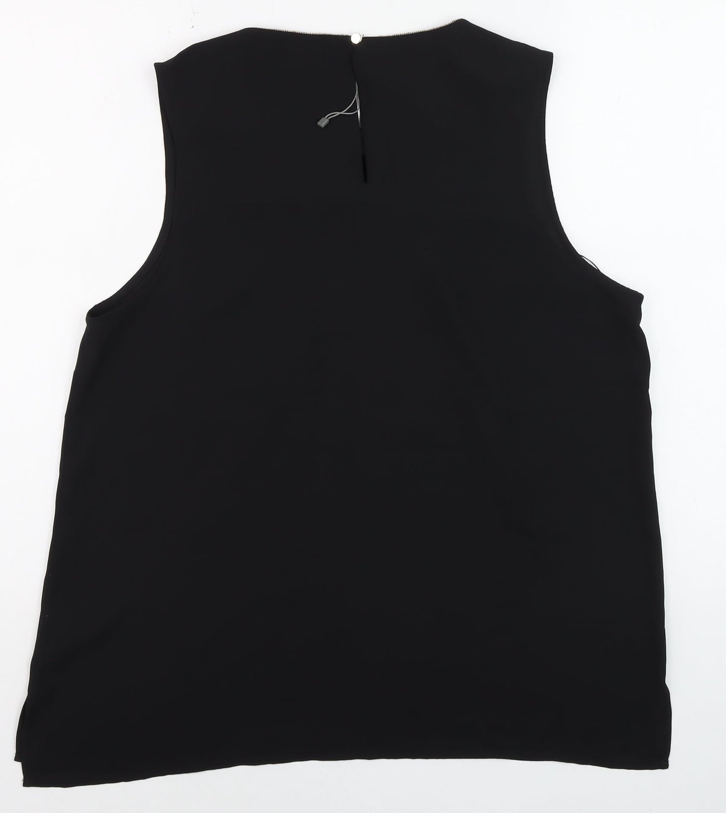 Womens UK Size 16 Oasis Black Basic Blouse