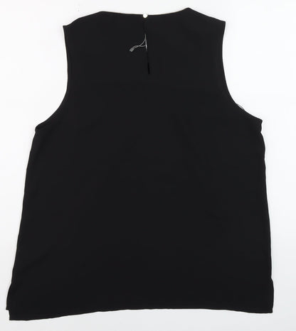 Womens UK Size 16 Oasis Black Basic Blouse