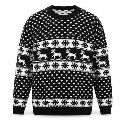 Mens UK Size 2XL Lady Ice Black Pullover Jumper