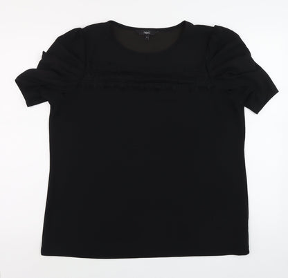 Womens UK Size 16 NEXT Black Basic Blouse