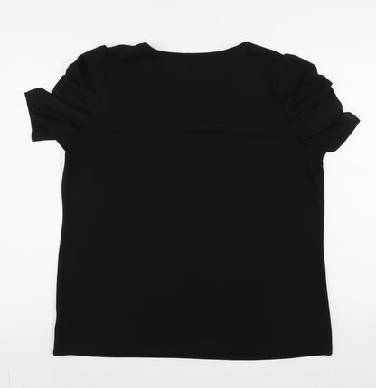 Womens UK Size 16 NEXT Black Basic Blouse