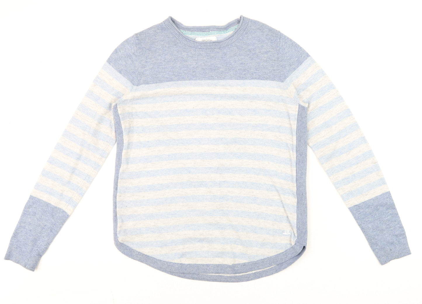 Womens UK Size 10 Mantaray Blue Pullover Jumper