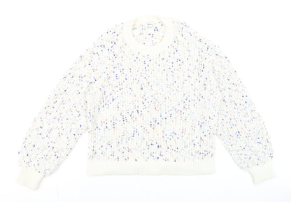 Womens UK Size M Reitmans Ivory Pullover Jumper