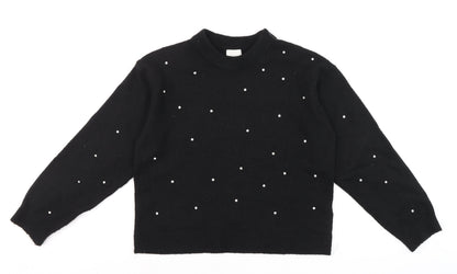 Womens UK Size XS H&M Black Pullover Jumper