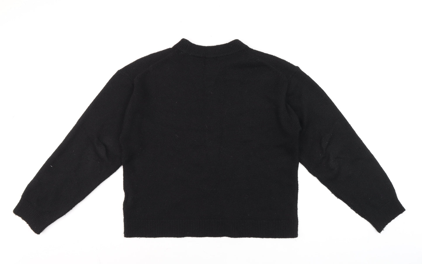 Womens UK Size XS H&M Black Pullover Jumper