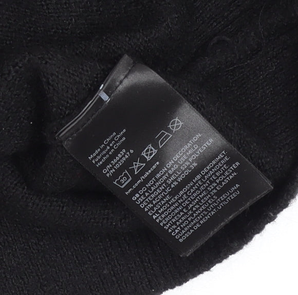 Womens UK Size XS H&M Black Pullover Jumper