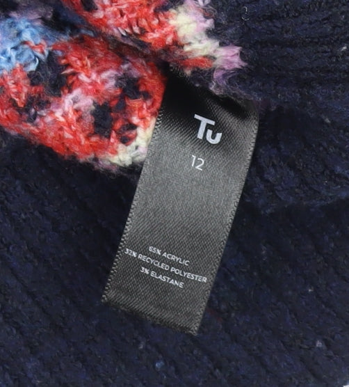 Womens UK Size 12 TU Multicoloured Pullover Jumper
