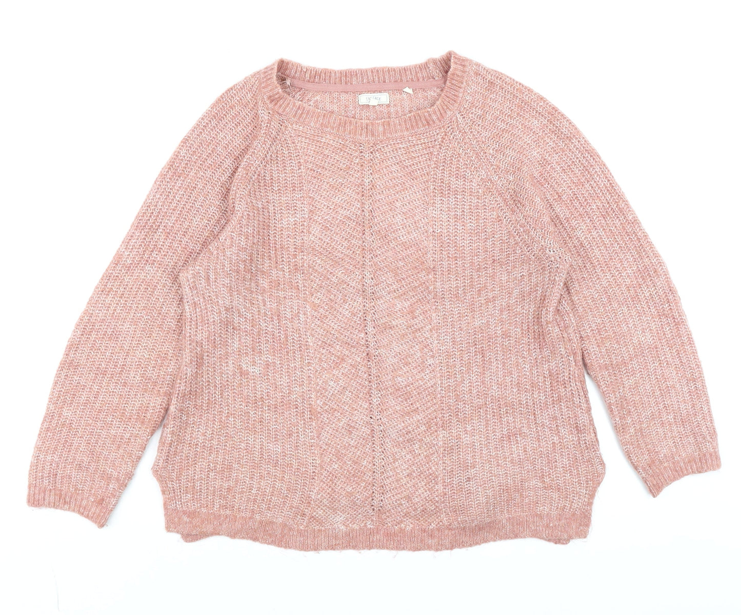Womens UK Size 12 Fat Face Pink Pullover Jumper