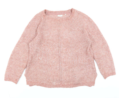 Womens UK Size 12 Fat Face Pink Pullover Jumper