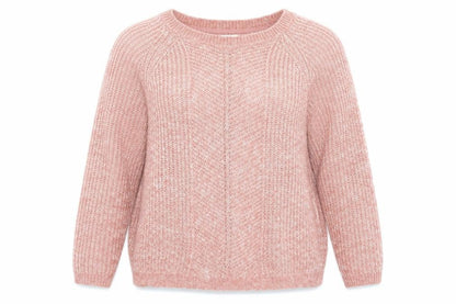 FatFace Women Pink Chunky Knit Pullover Jumper Size 12