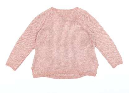 Womens UK Size 12 Fat Face Pink Pullover Jumper