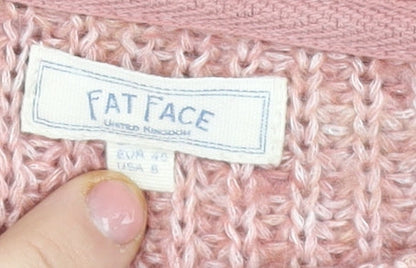 Womens UK Size 12 Fat Face Pink Pullover Jumper