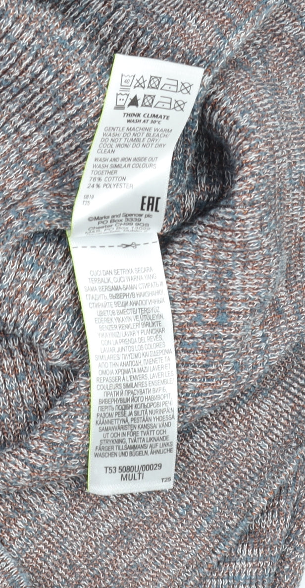 Womens UK Size 10 Marks and Spencer Multicoloured Basic Blouse