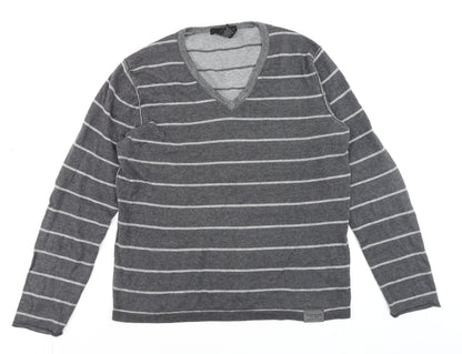 Mens UK Size M Calvin Klein Jeans Grey Pullover Jumper