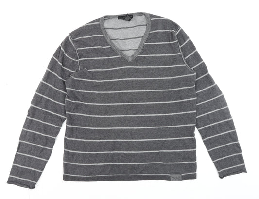 Mens UK Size M Calvin Klein Jeans Grey Pullover Jumper