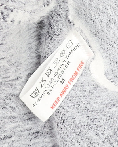 Womens UK Size M Pebble Bay White Cardigan Jumper