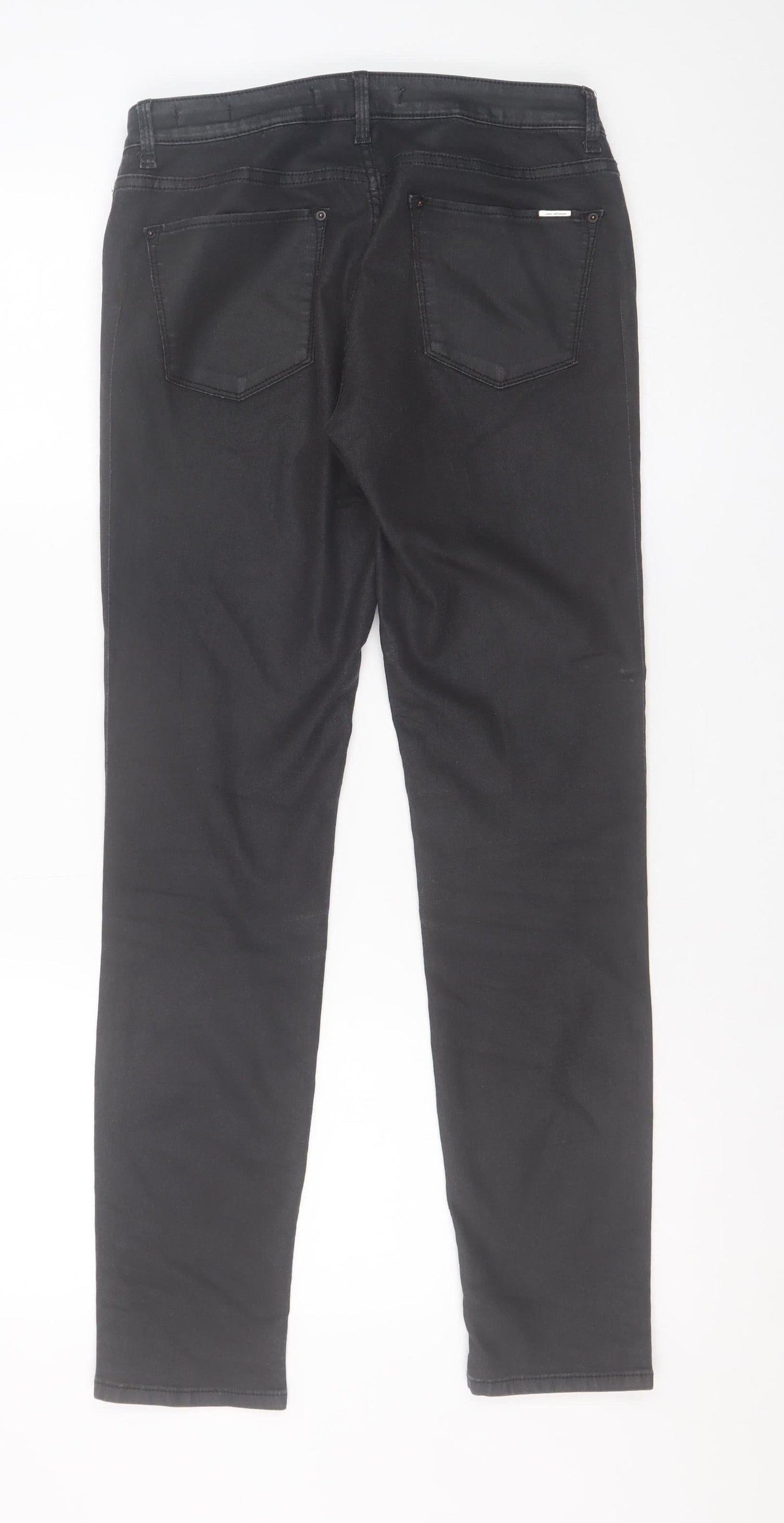 Womens UK Size 12 Zara Woman Slim Fit Skinny Black Jeans