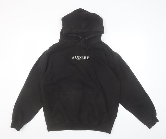 Womens UK Size M Audere Couture Black Pullover Hoodie