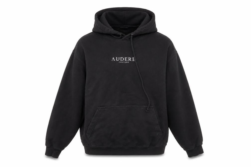 Womens UK Size M Audere Couture Black Pullover Hoodie