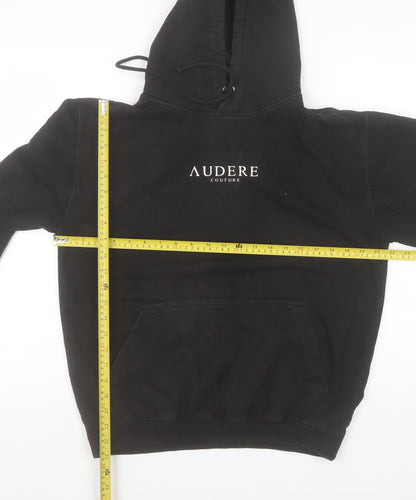 Womens UK Size M Audere Couture Black Pullover Hoodie