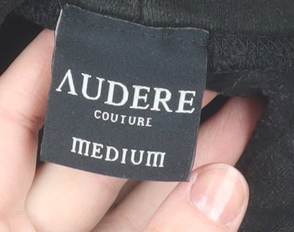 Womens UK Size M Audere Couture Black Pullover Hoodie
