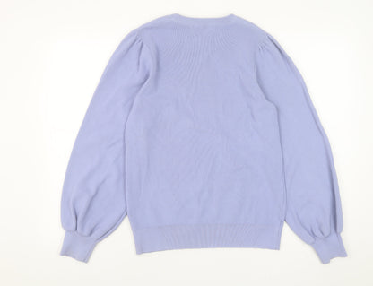Womens UK Size M Gallery Purple Pullover Jumper