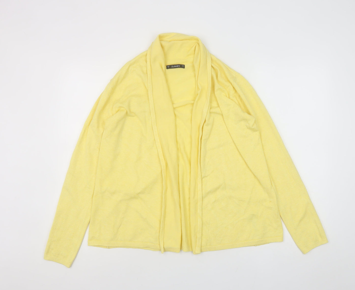 Womens UK Size S Dunnes Yellow Cardigan Jumper