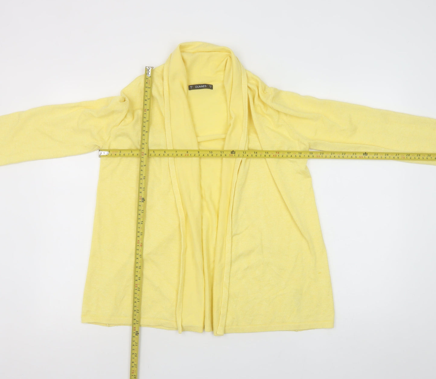 Womens UK Size S Dunnes Yellow Cardigan Jumper
