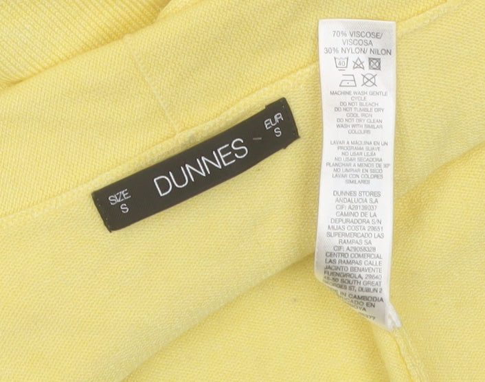 Womens UK Size S Dunnes Yellow Cardigan Jumper