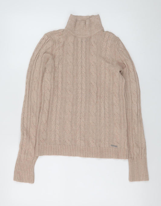 Womens UK Size S Abercrombie & Fitch Beige Pullover Jumper