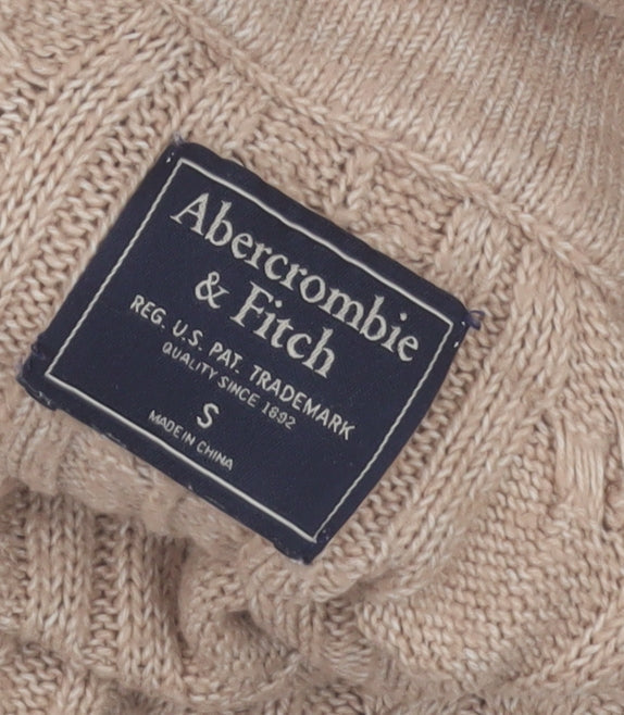 Womens UK Size S Abercrombie & Fitch Beige Pullover Jumper