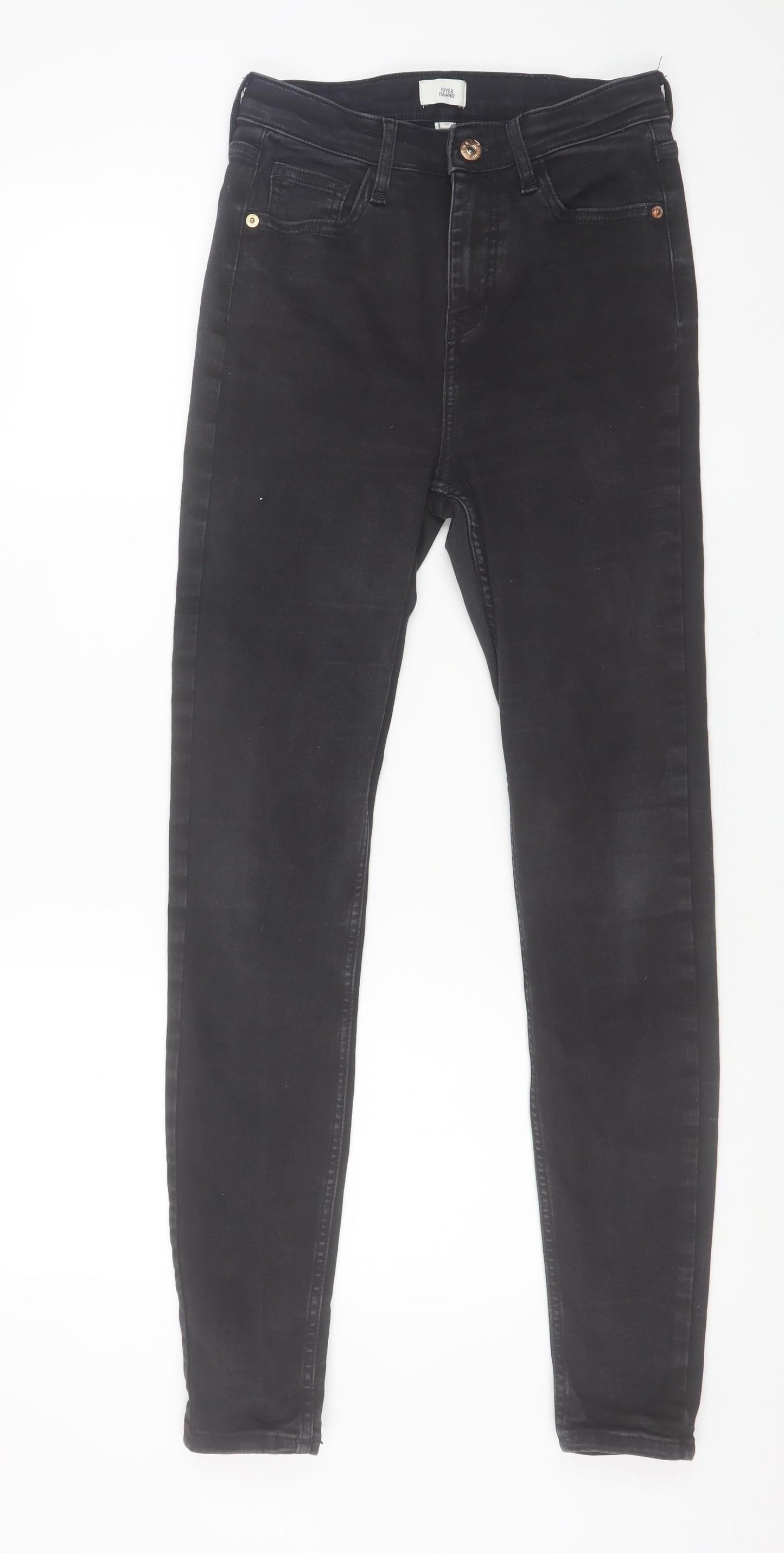 Womens UK Size 10 River Island Slim Fit Skinny Black Jeans