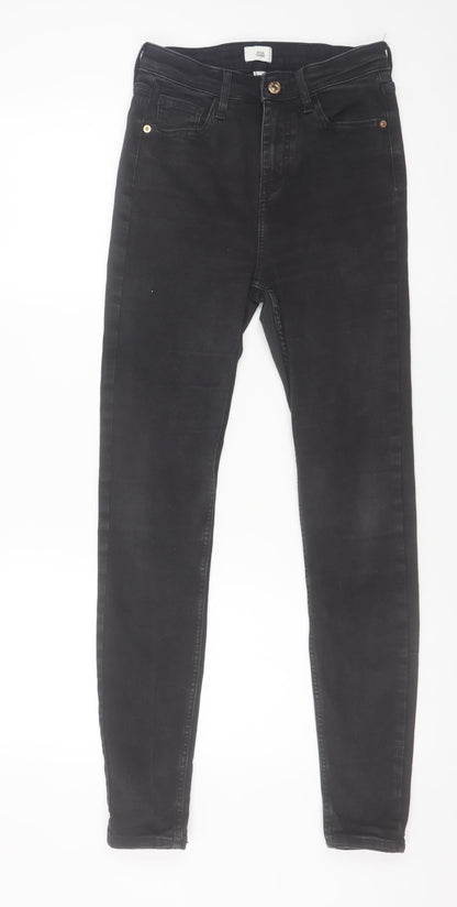 Womens UK Size 10 River Island Slim Fit Skinny Black Jeans