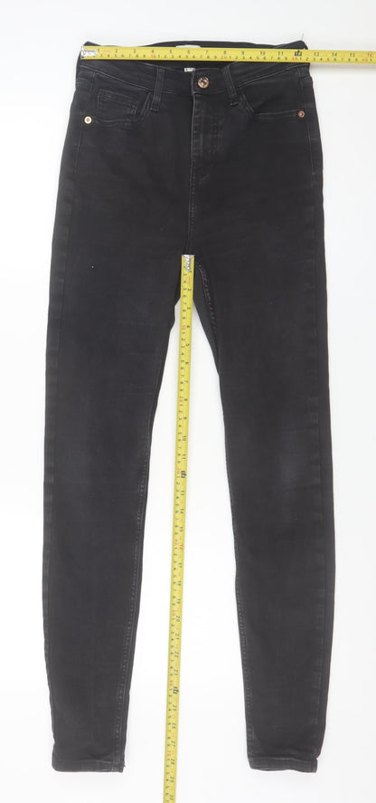 Womens UK Size 10 River Island Slim Fit Skinny Black Jeans