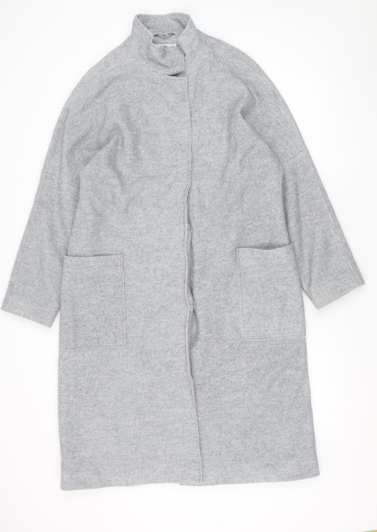 Womens UK Size M Gallery Grey Overcoat