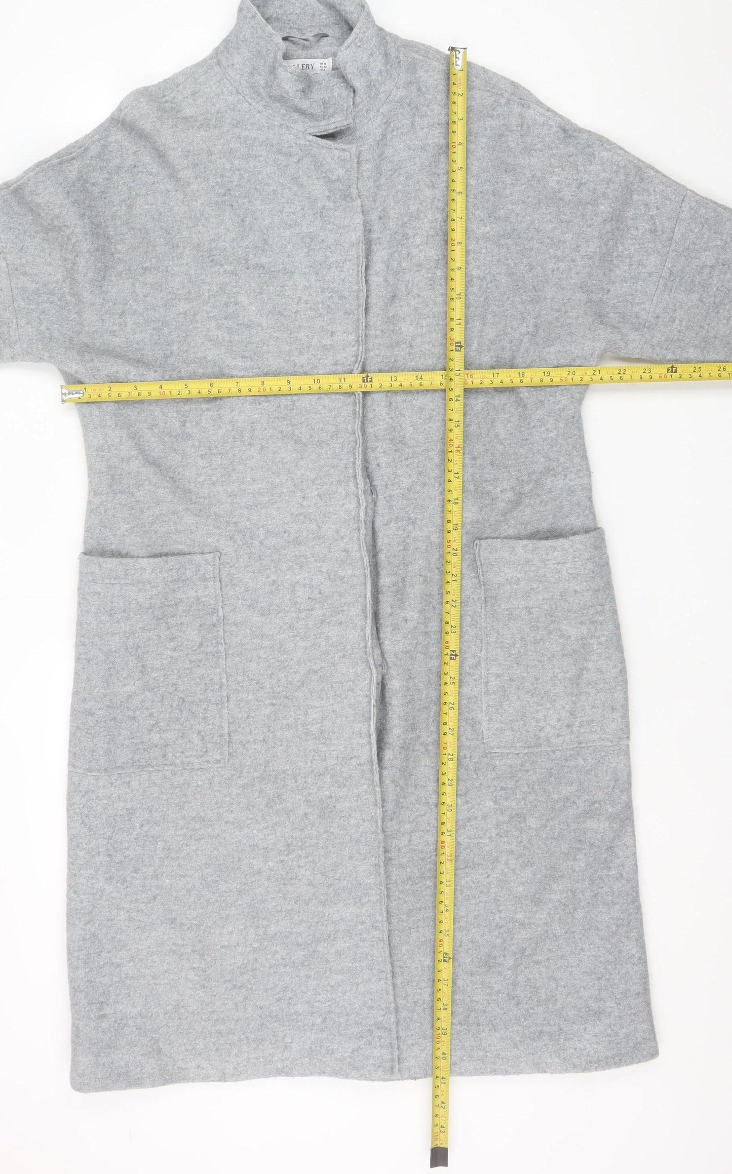 Womens UK Size M Gallery Grey Overcoat
