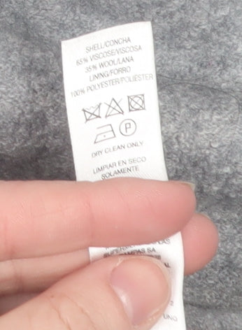 Womens UK Size M Gallery Grey Overcoat