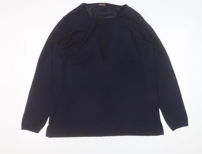 Womens UK Size 16 That's Me Black Pullover Jumper