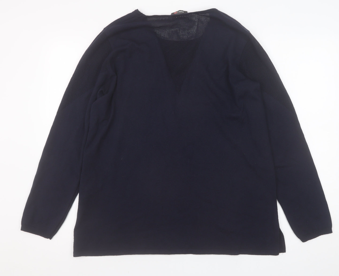 Womens UK Size 16 That's Me Black Pullover Jumper