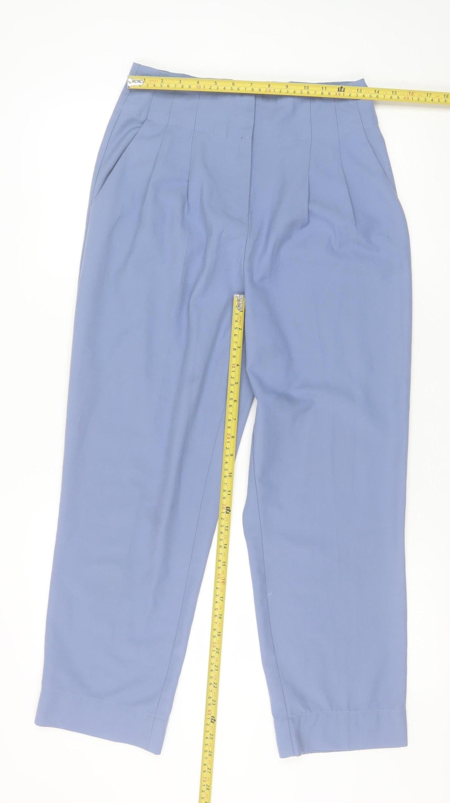 Womens UK Size M Y.A.S Regular Fit Casual Business Blue Trousers