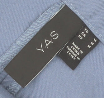 Womens UK Size M Y.A.S Regular Fit Casual Business Blue Trousers