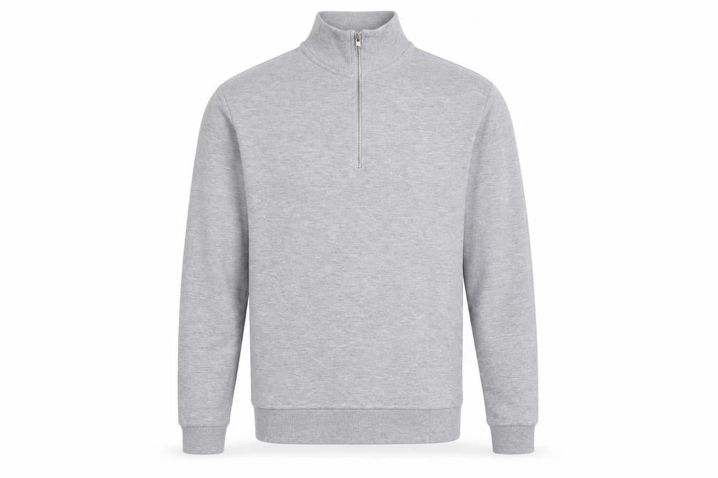 Mens UK Size M ASOS Grey 1/4 Zip Sweatshirt