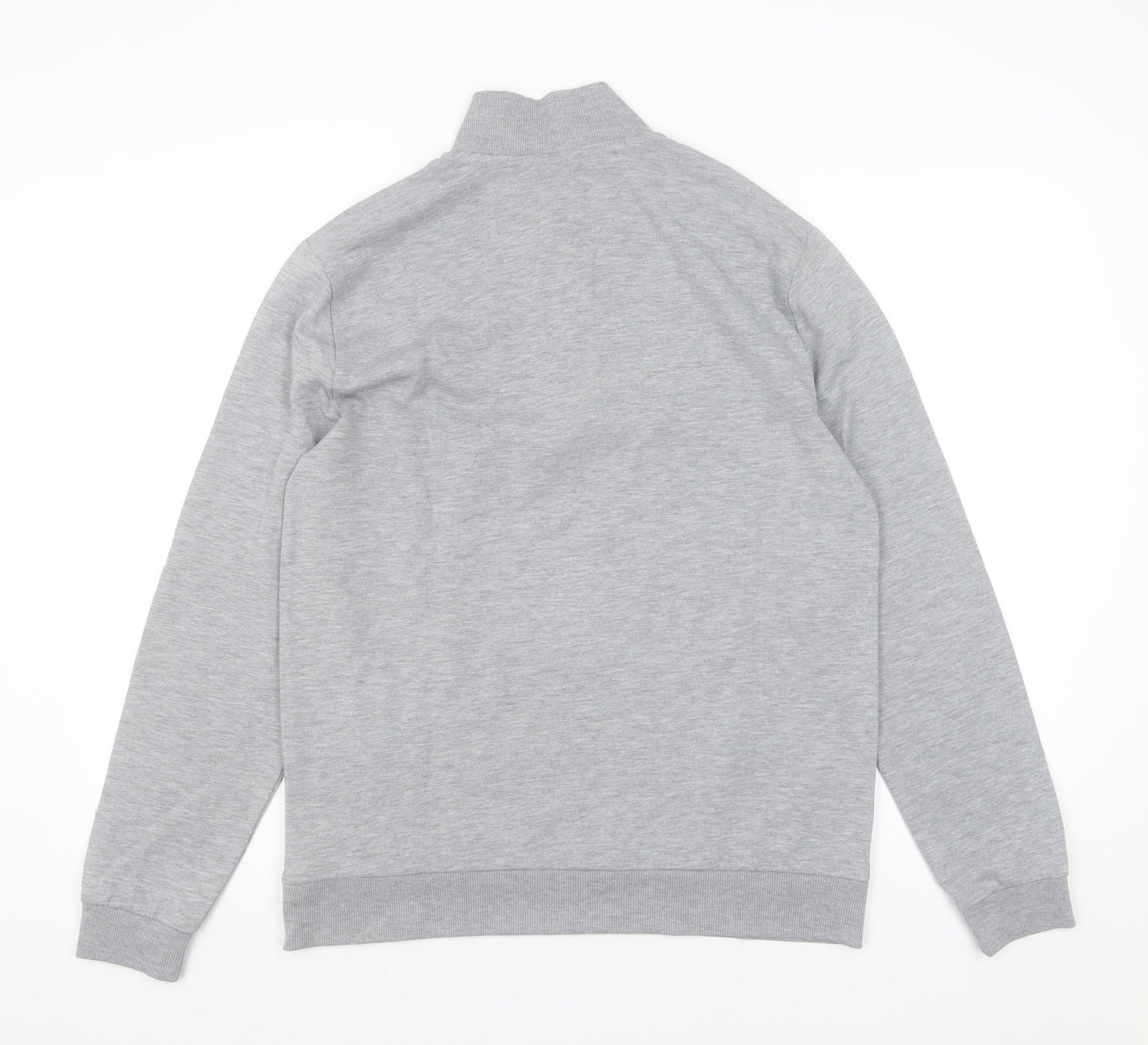Mens UK Size M ASOS Grey 1/4 Zip Sweatshirt