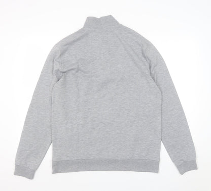 Mens UK Size M ASOS Grey 1/4 Zip Sweatshirt